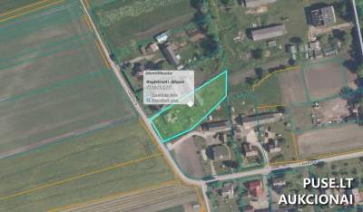 1/2 dalis gyvenamosios paskirties žemės sklypo Radviliškio r. Beinoravos k. už 2400 EUR