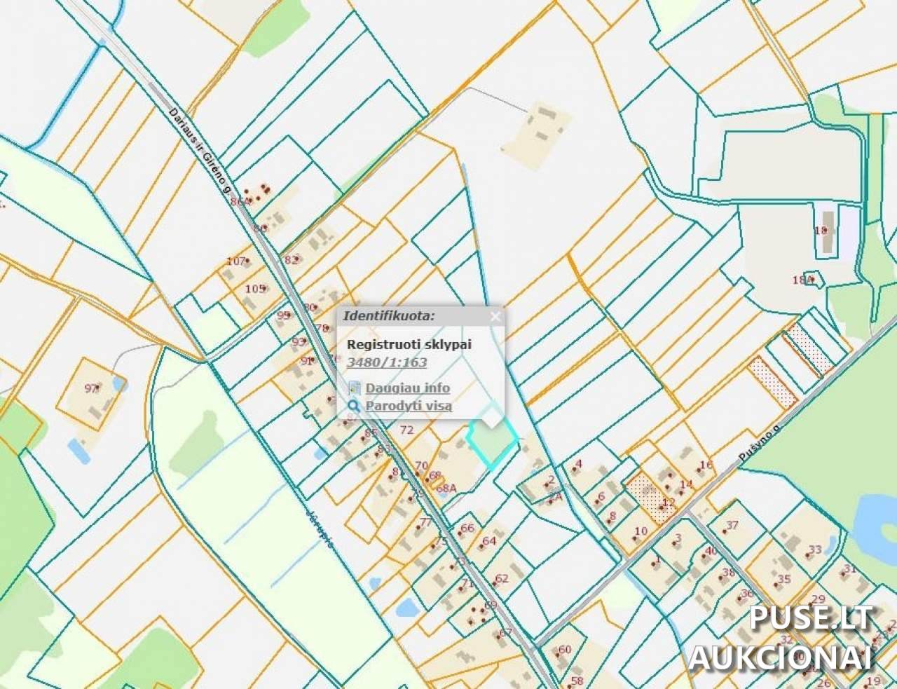 Žemės sklypas Sklypai Vaidlonys, Anykščiai District Municipality, Lithuania 1