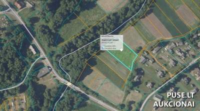 Žemės ūkio paskirties sklypas 0.19 ha Širvintų r. Čiobiškio k. 320 EUR pradinė kaina