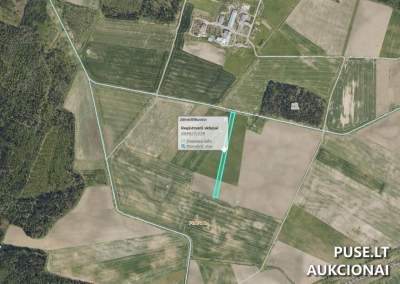 Žemės sklypas Kretingos rajone, Pipirų kaime, 0.62 ha, pradinė kaina 2560 EUR