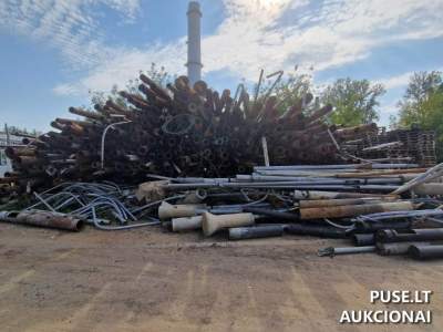 Juodojo metalo laužo 100 tonų aukcionas Vilniaus mieste nuo 21000 EUR be PVM