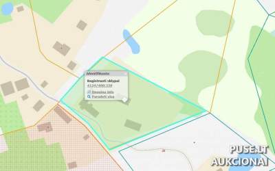 Žemės sklypas Vilniaus rajone, Makiškiuose, 5280 EUR pradinė kaina, 0.74 ha, mažaaukščių namų statybai