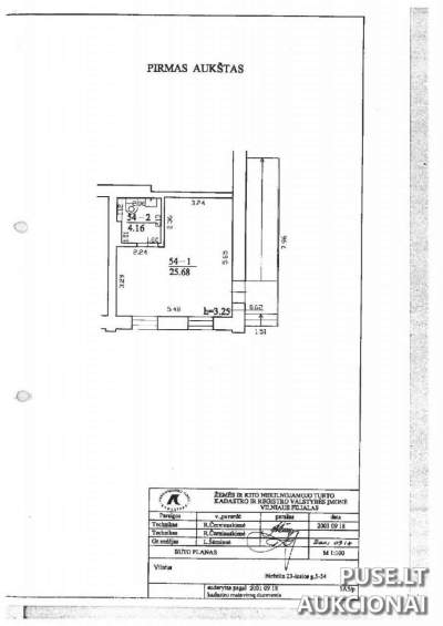 Negyvenamųjų patalpų nuomos konkursas Vilniuje, Birželio 23-iosios g. 5, pradinė nuomos kaina 201 EUR/mėn