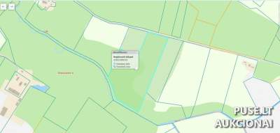 2.82 ha žemės ūkio paskirties sklypas Vilniaus rajone, Šinkalaukio kaime, pradinė kaina 14560 EUR