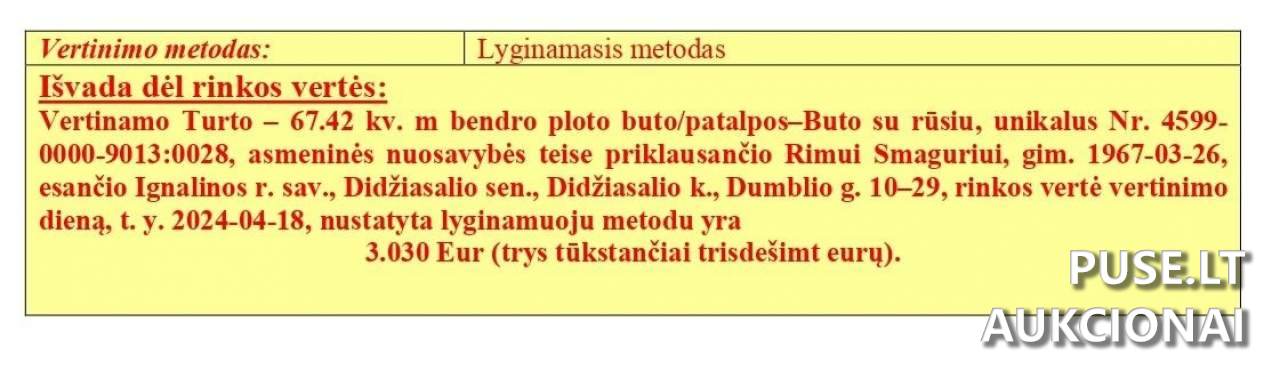 Butas Patalpos/Butai Dumblio g. 10, 30156 Didžiasalis, Lithuania 1