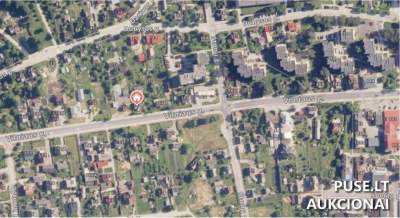 Žemės sklypas Raseiniuose, 0.1518 ha, Vilniaus g. 168, pradinė kaina 19200 EUR