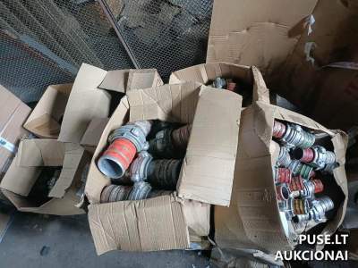 Aliuminio laužo aukcionas Panevėžyje: žarnų galvutės ir jungtys pradedant nuo 300 EUR