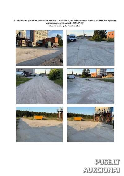 Aikštelė Druskininkuose, Statybininkų g. 5, 20240 EUR pradinė kaina - Antstolių varžytynės