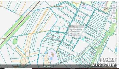 Žemės sklypas Kretingalėje, Pušų g. 3, 0.1119 ha, pradinė kaina 3291 EUR