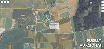 Parduodamas 0.97 ha žemės ūkio sklypas Jurbarko rajone, Girdžių kaime, pradinė kaina 858 EUR