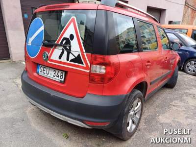 Naudota Škoda Yeti 2012 dyzelinas 81 kW aukcionas nuo 1520 EUR Pirkite internetu