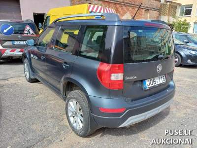 Škoda Yeti 2016 m. dyzelinas aukcionas Vilniuje pradinė kaina 4540 EUR