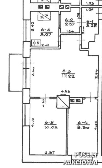 1/2 dalis buto Zarasų rajone, Naršėnų k., Sodų g. 17 pradinė kaina 315 EUR