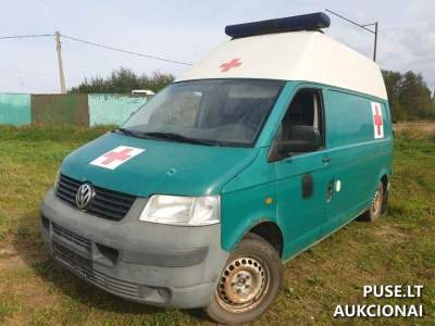 VW Transporter 2007m. 75kW dyzelinis automobilis aukcione Vilniuje - pradinė kaina 300 EUR