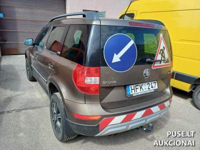 2014 m. Škoda Yeti 4x4 dyzelis dyzelinis lengvasis automobilis už 4690 EUR aukcione