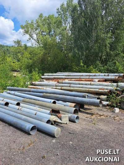 Juodojo metalo laužo mišinys aukcione Vilniuje, pradinė kaina 21450 EUR