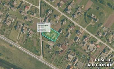 Žemės sklypo dalies (5/8) pardavimas Papilėje, Nepriklausomybės g. 7, pradinė kaina 4400 EUR