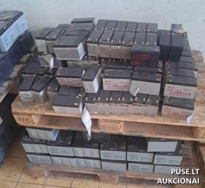 Švino akumuliatorių laužo 5 tonos pardavimas aukcione nuo 2500 EUR