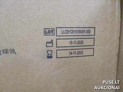 Didelis mėlynų antbačių (LCBY) kiekis aukcione pradinė kaina 4194 EUR