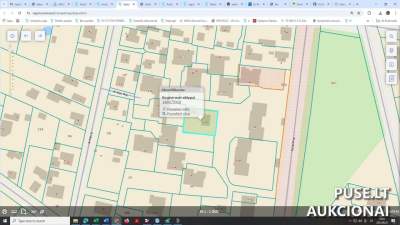 Žemės sklypas Marijampolėje, Vytauto g. 58A, 1/32 dalis parduodama pradinė kaina 1021 EUR