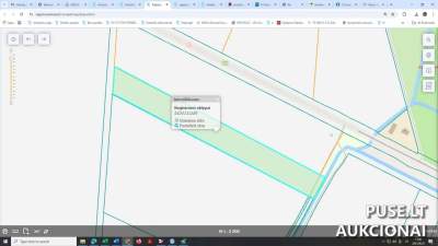 Žemės ūkio paskirties sklypo dalis Marijampolės rajone, Ožkasvilių kaime, 3.92 ha 378 EUR pradinė kaina