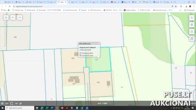 Žemės sklypas Trakų rajone, Peleniškių kaime, parduodamas aukcione nuo 6920 EUR