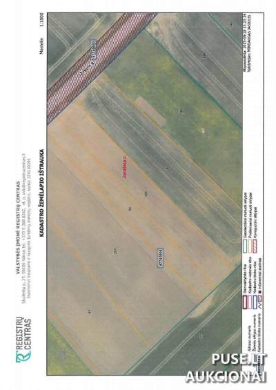Parduodamas 0.31 ha žemės ūkio paskirties sklypas Joniškio r. Stanelių kaime, pradinė kaina 1736 EUR