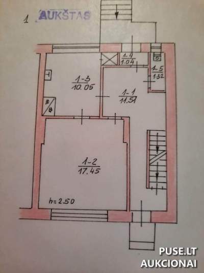 3 kambarių butas Ukmergės r. Vaivadiškių k. Dvaro g. su 22 kv.m rūsiu už 1965 EUR