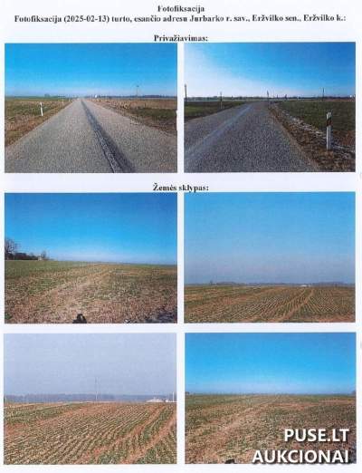 Žemės sklypo dalis 5/32 Jurbarko r. sav., Eržvilko k. aukcione nuo 2400 EUR