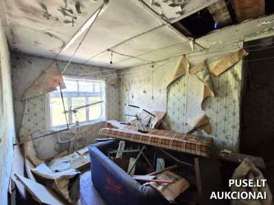 Pigūs 34.73 kv.m buto dalinio pardavimo aukcionas Dūseikių k., Telšių rajone, pradinė kaina 594 EUR