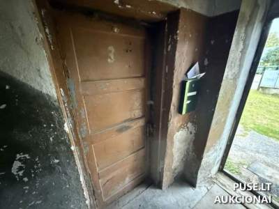 Parduodamas 34.28 kv.m butas Joniškio r. sav., Žagarėje Miesto a. 33-3, pradinė kaina 1400 EUR