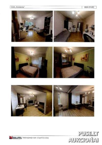 Butas Kaišiadorių mieste Gedimino g. 131 pradinė kaina 60000 EUR parduodamas antstolių varžytynėse