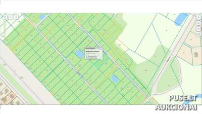 Radviliškyje, Paplentės 2-ojoje g. 68 — žemės sklypo 144/573 dalis nuo 714 EUR