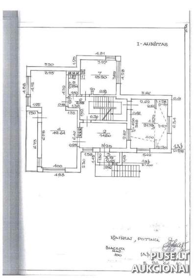 Gyvenamasis namas Kairiuose (Šiaulių r.) Putinų g. 2 – 314 m², pradinė kaina 78 000 €