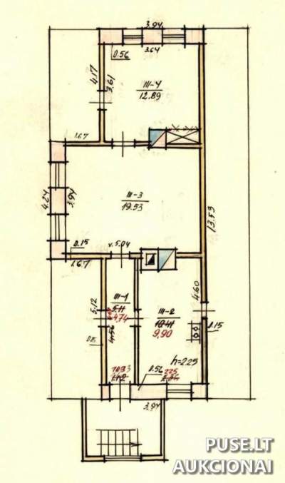 Butas Kudirkos Naumiestyje (Vilkaviškio g. 19) — pradinė kaina 2104 EUR