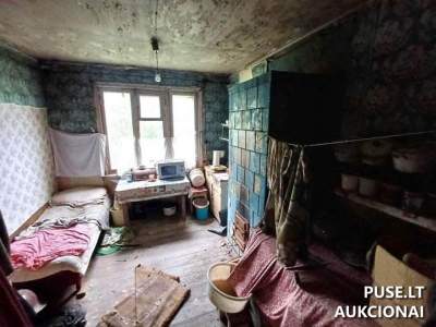 Gyvenamasis namas Rokiškio r. sav., Panemunėlyje, Linininkų g. 10 – 60 m², pradinė kaina 1 350 EUR