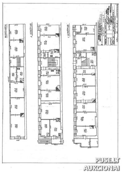 Butas Vilniuje, Užupio g. 3 (mansarda) - pradinė kaina 92 772 EUR