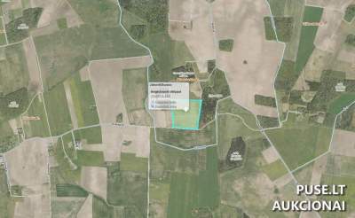 Žemės sklypas Skuodo r. sav., Būdvietėje – 9,25 ha, pradinė kaina 51 800 EUR