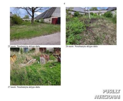 Panevėžyje, Keravos g. 8A — žemės sklypas, pradinė kaina 19 760 EUR, antstolių varžytynės