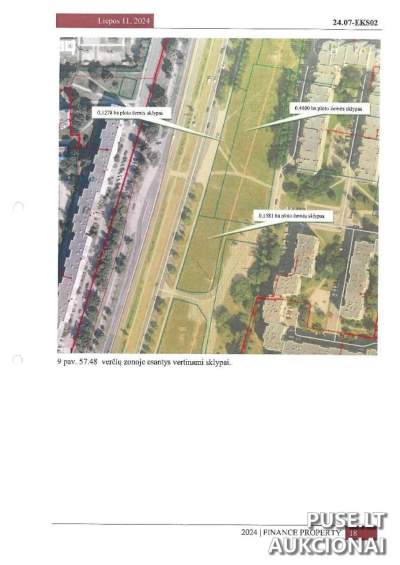 Sklypo dalis Vilniuje (169/639), 0,1278 ha (1278 m²) – pradinė kaina 35 520 EUR