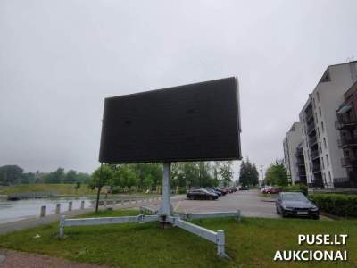 LED ekranas Klaipėdoje (Bangų g. 5A) – pradinė kaina 100 EUR