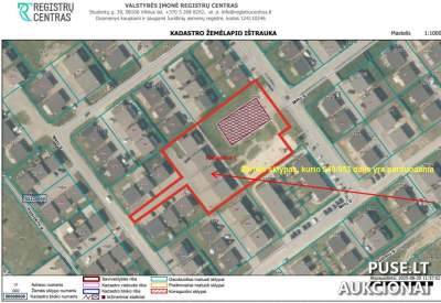 Žemės sklypo dalis Klaipėdos r. sav., Klemiškėse II, Mėtų g. 10 – 549/953, pradinė kaina 40 535 €