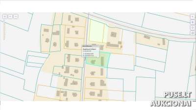 Žemės sklypas Pasvalyje, Tuopų g. 23 — 0.21 ha, pradinė kaina 1 817 EUR