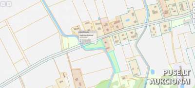 Žemės sklypas Kėdainiuose (Skaistgiriai) — 3/8 dalis, pradinė kaina 675 EUR