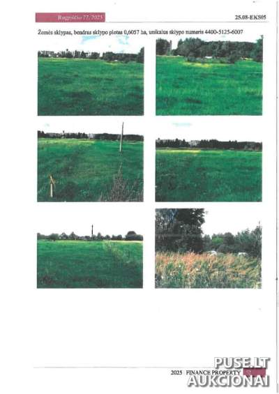 Žemės sklypas Vilniaus rajone, Dusinėnuose – pradinė kaina 450 EUR