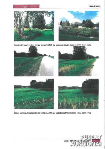 Žemės sklypas Dusinėnuose, Vilniaus rajone (0,15 ha) – pradinė kaina 134 EUR