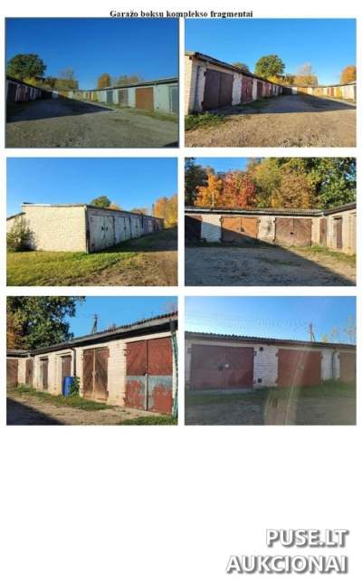 Garažas (boksas Nr. 29) Kupiškyje, Palėvenės g. 22 - pradinė kaina 3 200 EUR