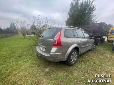 Renault Megane automobilis Joniškyje - pradinė kaina 100 EUR, 2008 m., benzinas