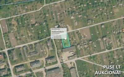 Mėgėjų sodo sklypas Naujojoje Akmenėje, Žemaitės g. 18 – pradinė kaina 1 920 EUR