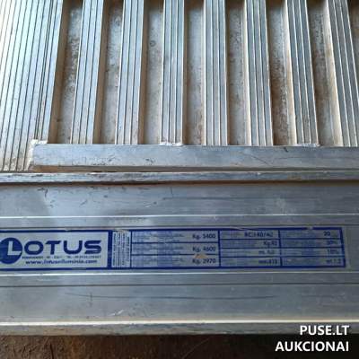 Aliuminio rampų komplektas Panevėžyje — 4.1 m, pradinė kaina 100 EUR